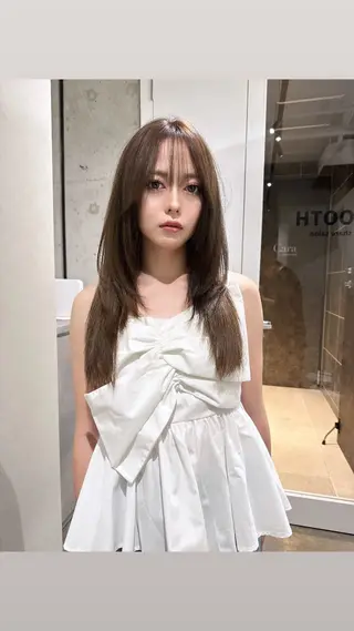 ロング Rita/髪質改善/ ブリーチなしWカラーのヘアスタイル