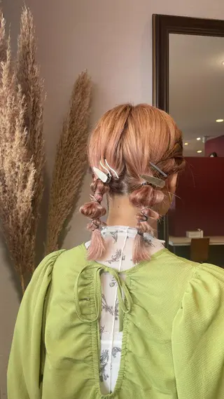 カラー ベージュ/透明感/ 桃子🎀のヘアスタイル
