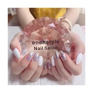 ミディアム ネイル 🐾enen style 🐾のネイルデザイン