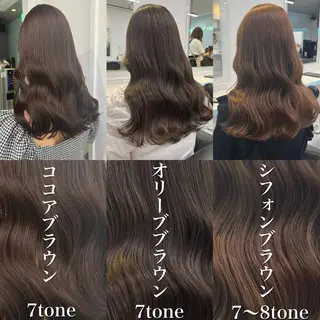 セミロング カラー 🎨透明感モテカラー DAIKI🎨のヘアスタイル