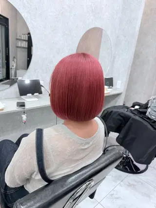 ショート カラー 🌺ハイトーン🌺 矢葺 なぎさ🌺🌺のヘアスタイル