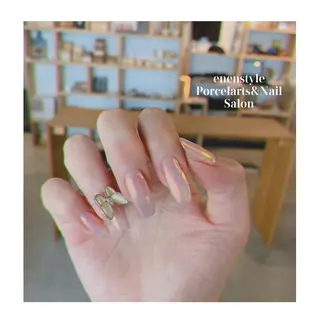 ミディアム ネイル 🐾enen style 🐾のネイルデザイン