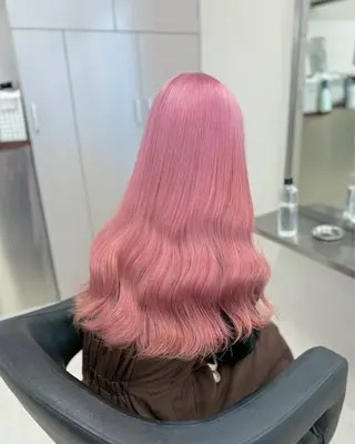 ロング カラー ハイトーンカラー💞 くるみ🎀のヘアスタイル