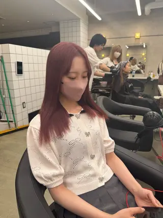 ロング カラー パーマ ヘアアレンジ メンズ キッズ 韓国系🇰🇷🩶 艶暗髪/MEIのヘアスタイル