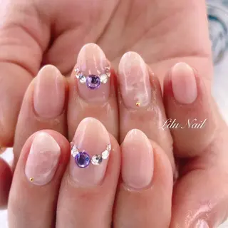 ネイル モチの良さ◉ フィルインネイル♡のネイルデザイン