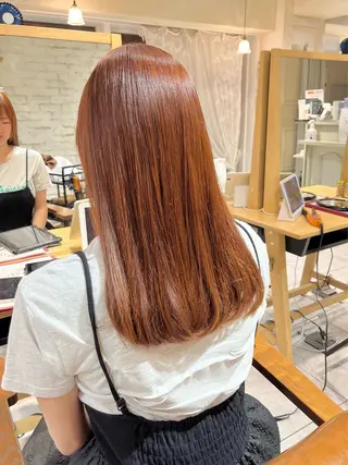 カラー 【ボブ/暖色カラー】 nanohaのヘアスタイル