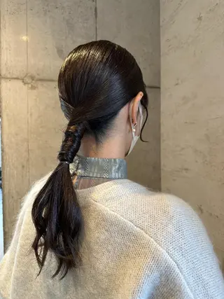 ロング ヘアアレンジ はやしほのか｜ マンツーマン美容師のヘアスタイル