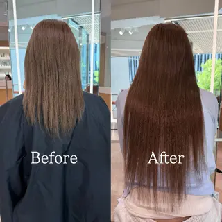 ロング カラー シールエクステ特化 ハイトーン、NANAのヘアスタイル