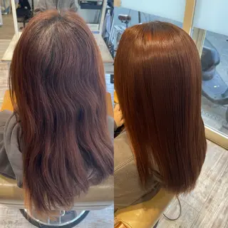 セミロング 東 歩音のヘアスタイル