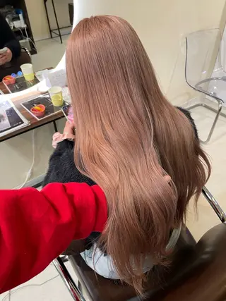 セミロング 縮毛矯正ボブ/ 髪質改善/カットのヘアスタイル
