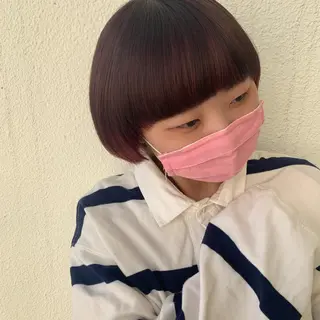 ショート カラー 暖色/ブリーチカラー 🎀 M i k uのヘアスタイル