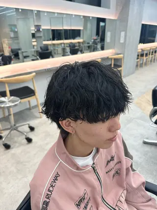 パーマ メンズ カット🔥パーマ特化 fifthりょう🔥のヘアスタイル