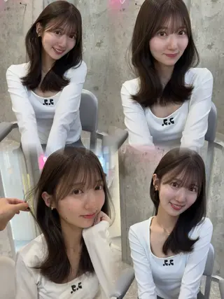 ロング カラー 【艶カラー】 じゅりのヘアスタイル