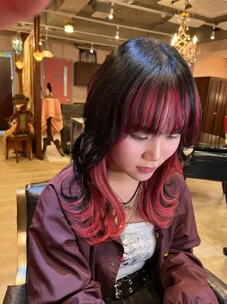 セミロング シールエクステ sнiнoのヘアスタイル