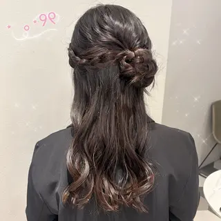 ヘアアレンジ 顔周り/ガーリー /ヘアメ/あつはのヘアスタイル