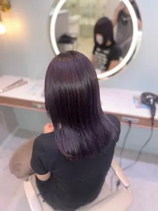 セミロング カラー 暖色⌇﻿縮毛矯正⌇﻿ 𝐀𝐤𝐚𝐫𝐢のヘアスタイル