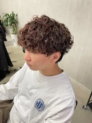ショート パーマ メンズ メンズパーマ職人/ 天神/tatsukiのヘアスタイル