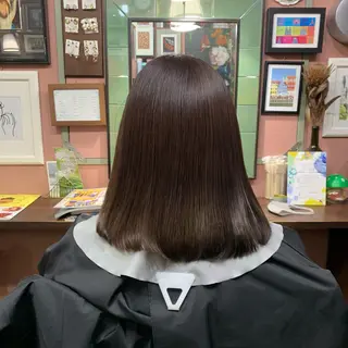 ミディアム カラー chouette/ 根本優希のヘアスタイル