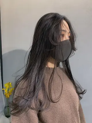 ロング カラー パーマ ボブパーマコテ巻き風 パーマNo1深江秀平のヘアスタイル