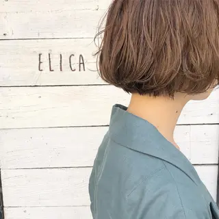 ショート カラー 透明感カラー/ボブ あんまみゆのヘアスタイル