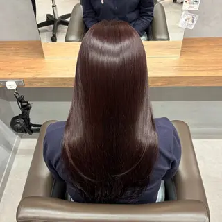 ロング カラー 艶カラー✨️縮毛矯正 ×耳ツボ💠mamiのヘアスタイル