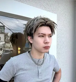 ショート カラー メンズ 藤崎 叶也のヘアスタイル