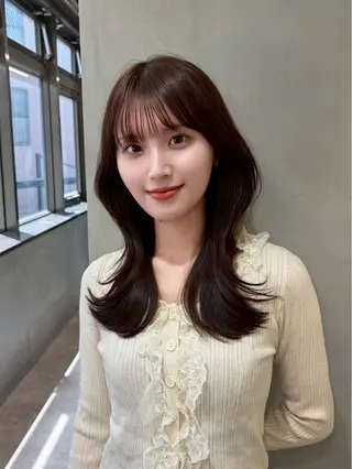 ロング 浦和透明感トレンド ヘア🫧セナ🤍のヘアスタイル