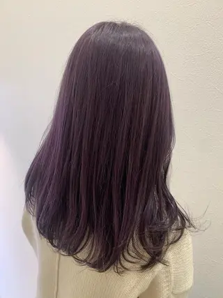 セミロング カラー hubhair レイヤー/透明感のヘアスタイル