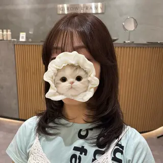 ロング YUI 艶カラー 🍓レイヤー 浦和のヘアスタイル