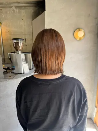 ミディアム カラー ボブ支持率NO1 🌈CHIKAのヘアスタイル
