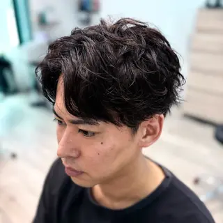 ショート パーマ 大人メンズスタイル 小林秀徳のヘアスタイル