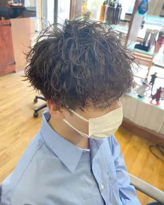 パーマ メンズ ✂️ショート・ ショートボブ特化✂️のヘアスタイル