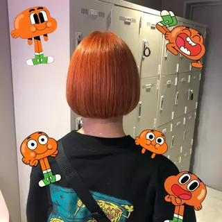 ショート カラー パーマ ヘアアレンジ メンズ キッズ ネイル マツエク・マツパ KANAMI 🌏のヘアスタイル