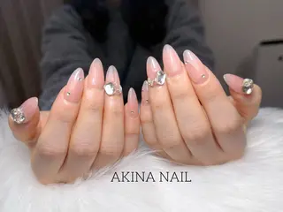 セミロング Akina Nail 亀戸のネイルデザイン