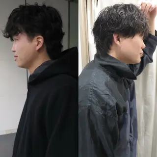 メンズ アイブロウ yuma/透明感カラ ー/似合わせカットのヘアスタイル