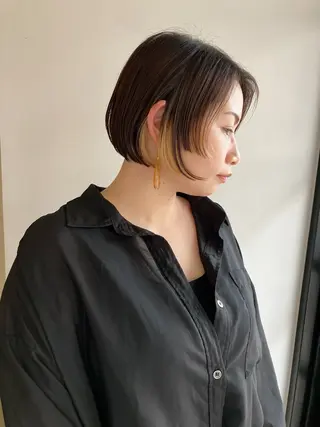 ショート カラー 川間 将彦のヘアスタイル