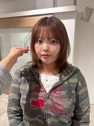 ミディアム 奥野 涼香のヘアスタイル