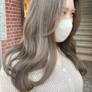 ロング カラー 梅田美容室 山崎海波のヘアスタイル