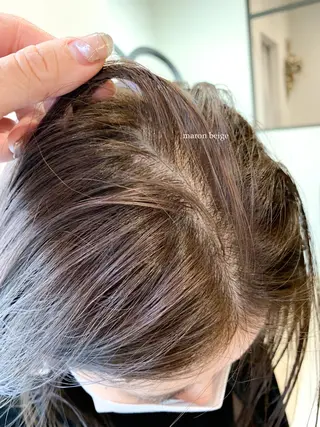 ミディアム カラー ブリーチなしカラー 🌿脇黒丸 彩のヘアスタイル