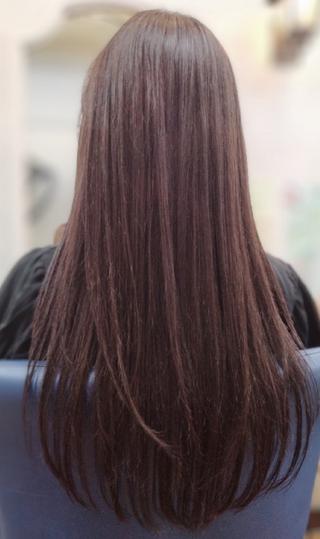 ロング カラー 森長 咲子のヘアスタイル