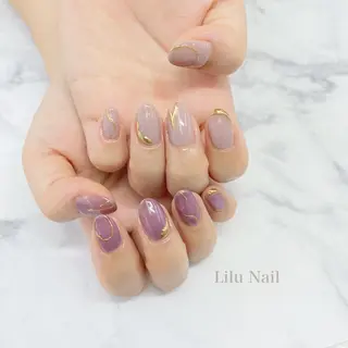 ネイル モチの良さ◉ フィルインネイル♡のネイルデザイン