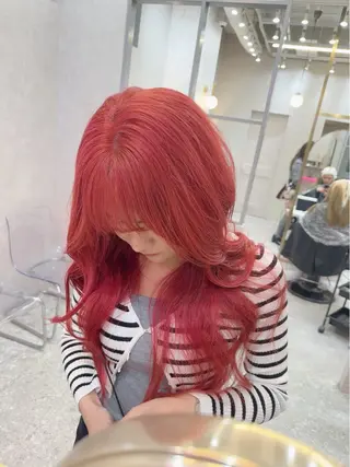 セミロング karin ボブハイトーンのヘアスタイル