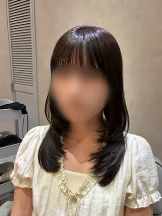 ミディアム カラー Ayano🎀似 合わせ×透明感🎀のヘアスタイル
