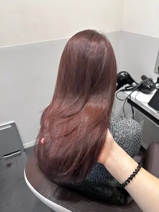セミロング カラー 矢野 晃平のヘアスタイル
