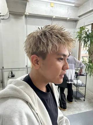 カラー メンズ HANGOUT/だん 短髪指名No.1のヘアスタイル