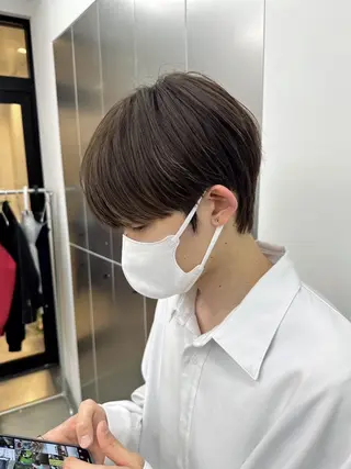 ショート カラー パーマ ヘアアレンジ メンズ 亀井隆汰/メンズ専門 パーマ/フェード可のヘアスタイル