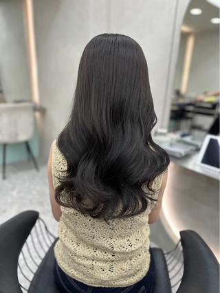 ミディアム カラー パーマ ヘアアレンジ レイヤー/縮毛矯正/ ブリーチなし吉村清志のヘアスタイル