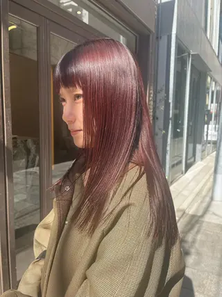 ロング カラー ユウ 二子玉川駅 半個室サロンのヘアスタイル