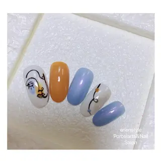 ミディアム ネイル 🐾enen style 🐾のネイルデザイン