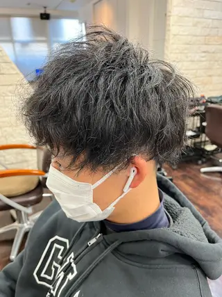 パーマ メンズ 田中 拓夢のヘアスタイル